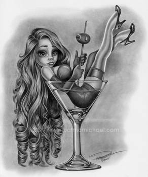 Girl in Martini Glass