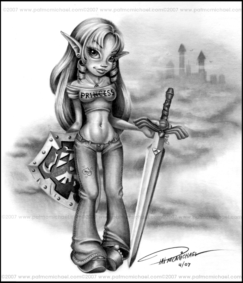 ZELDA - out of character by pat-mcmichael