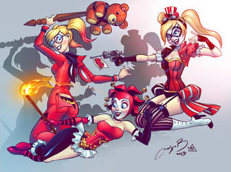 Harley Quinn x3