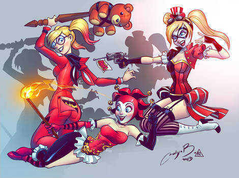 Harley Quinn x3