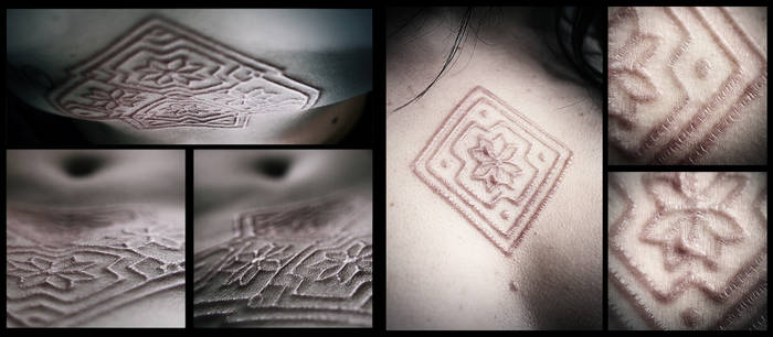 Scarification : one month old