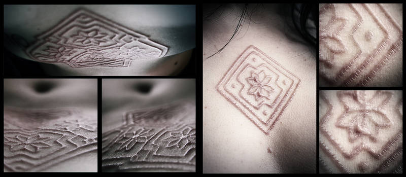 Scarification : one month old