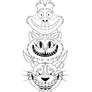 Cheshire Cat Tattoo Design