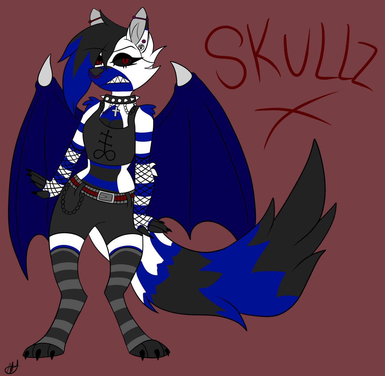 Helluva Boss style Skullz