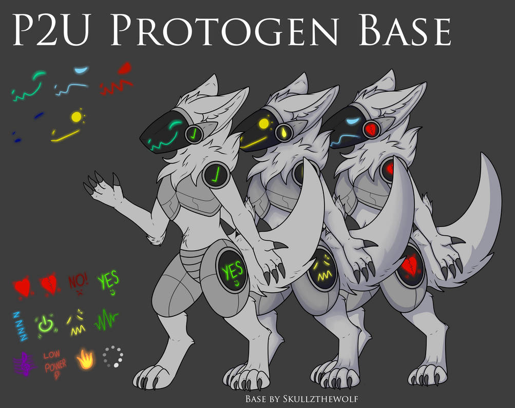 P2U Protogen base by skullzthewolf on DeviantArt