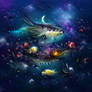 Ocean of Galaxy illustration