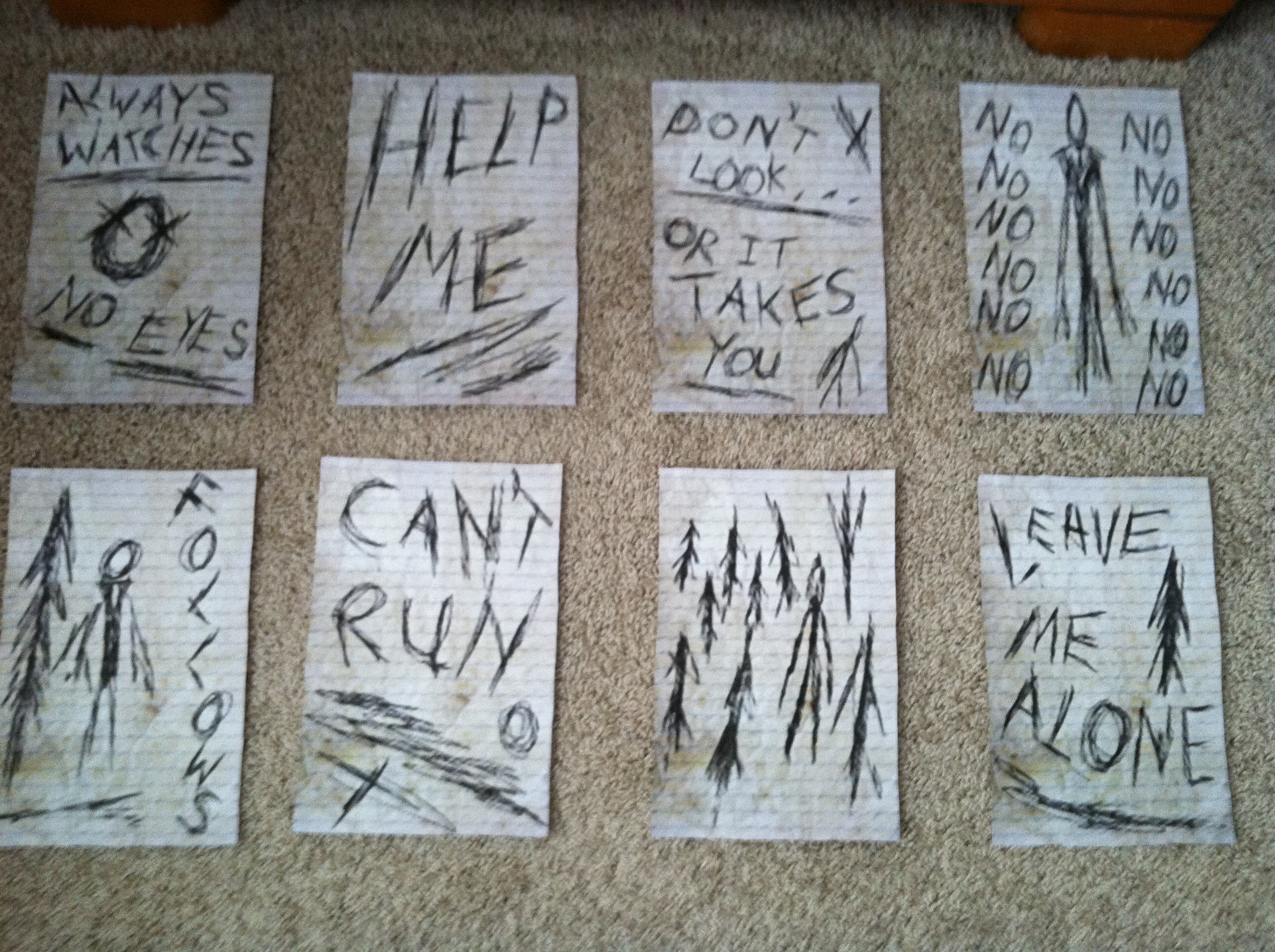 All 8 Pages From The Game, Slender