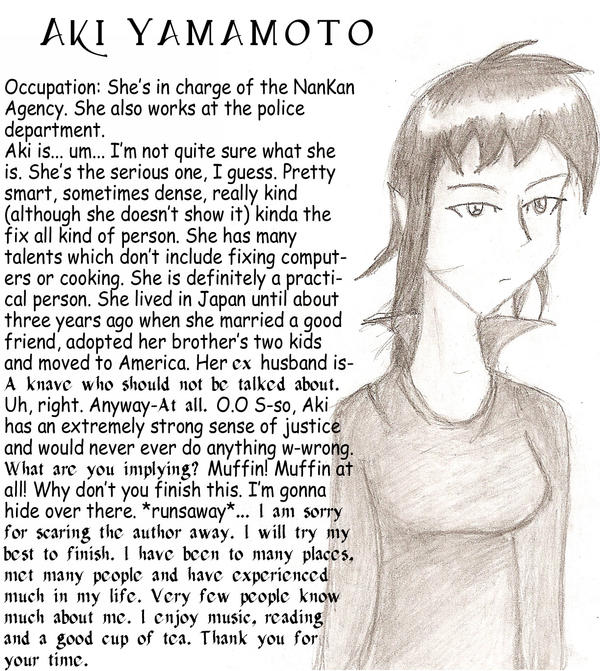 Sorta Character bios: Aki