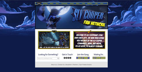 Sly Cooper Fan Network Web Design