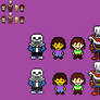 Mother 3 styled Undertale sprites