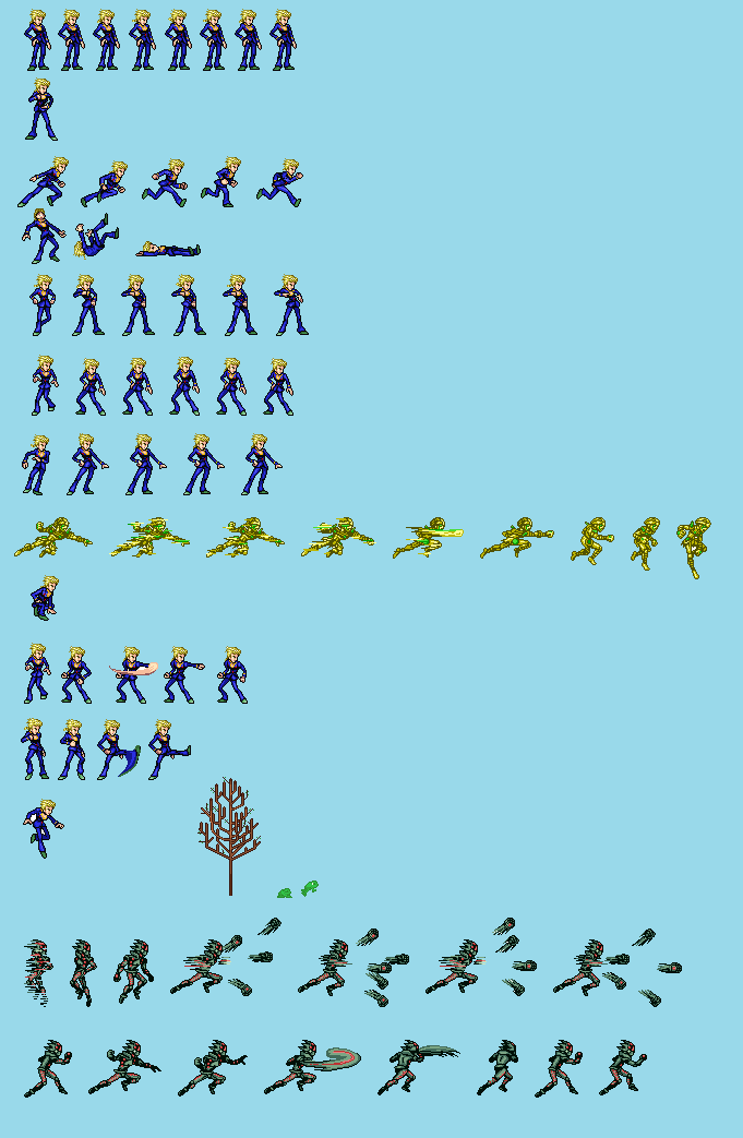 Giorno Giovanna Jus Sprite Sheet By Drazilto963 On Deviantart