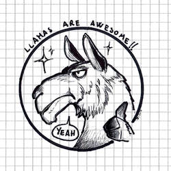 Inktober 2018 28 bonus llama