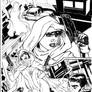 Ghost ink -on Terry Dodson pencils