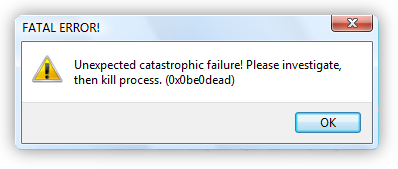 Windows 7 Error Message by User123SE on DeviantArt