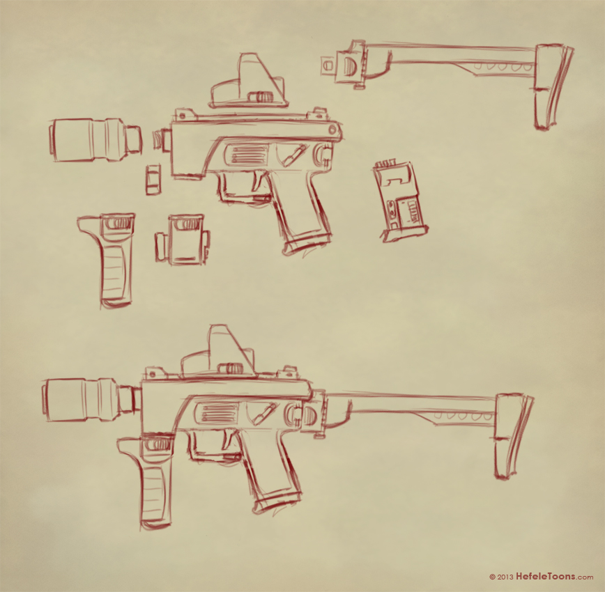 Blaster Concept by SierraRomeo on DeviantArt