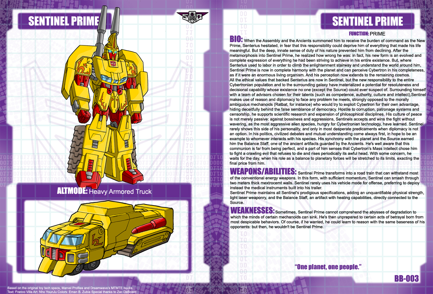 Sentinel Prime Bio