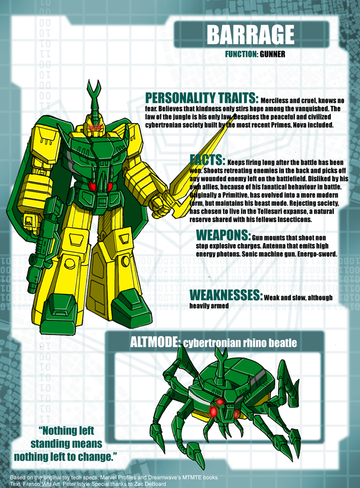 Barrage Tech Specs