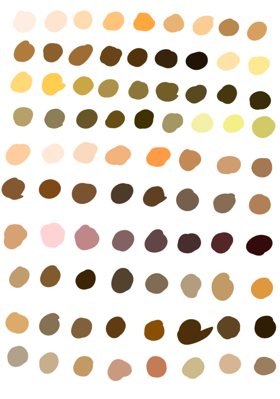 Skin Tone Sheet by PieInTheSkye1 on DeviantArt