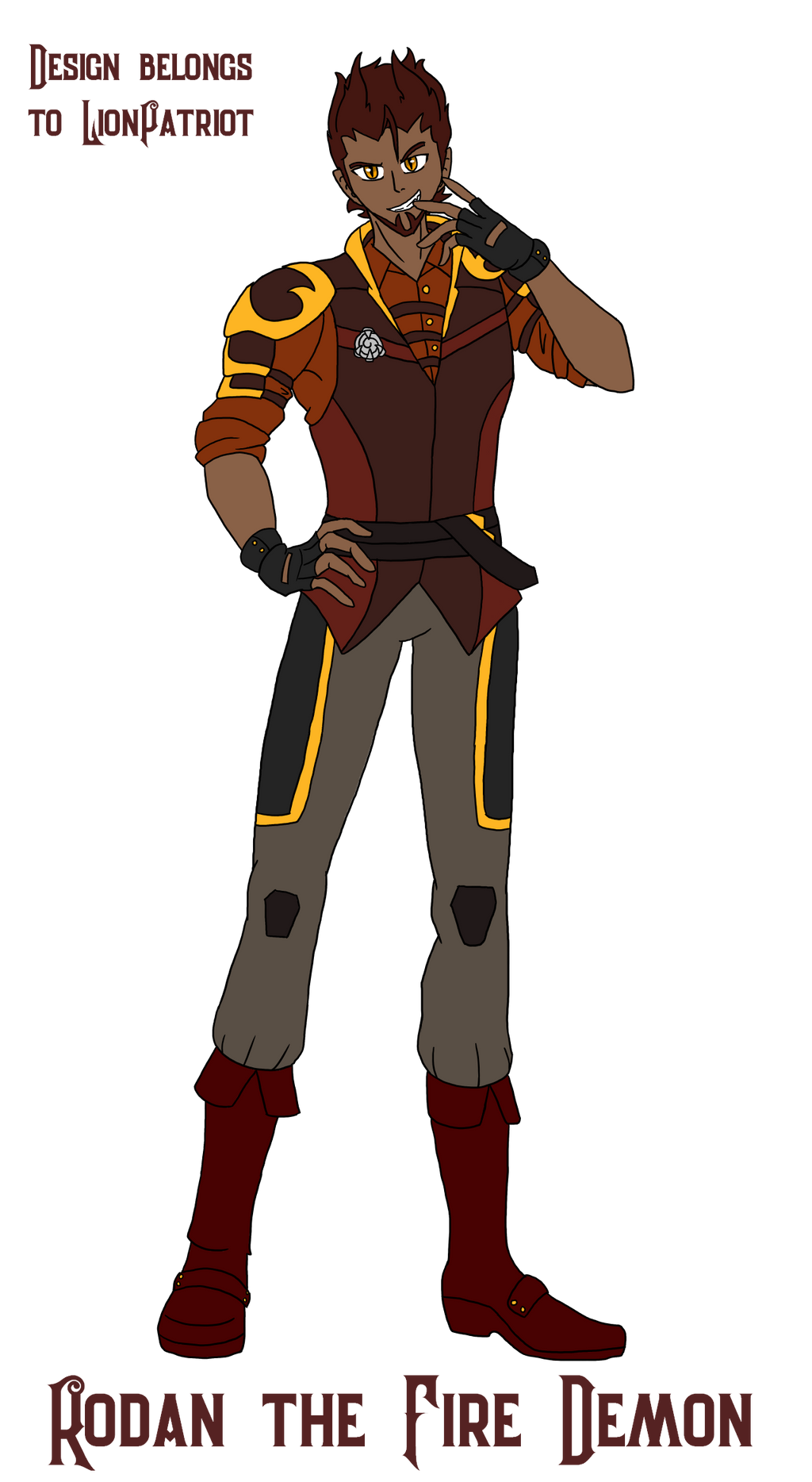 Rodan Red Sign Rodan the Fire Demon Gijinka Redesign by LionPatriot on DeviantArt