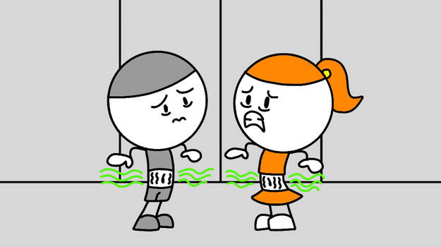 Metal And Diana Stuck In The Elevator