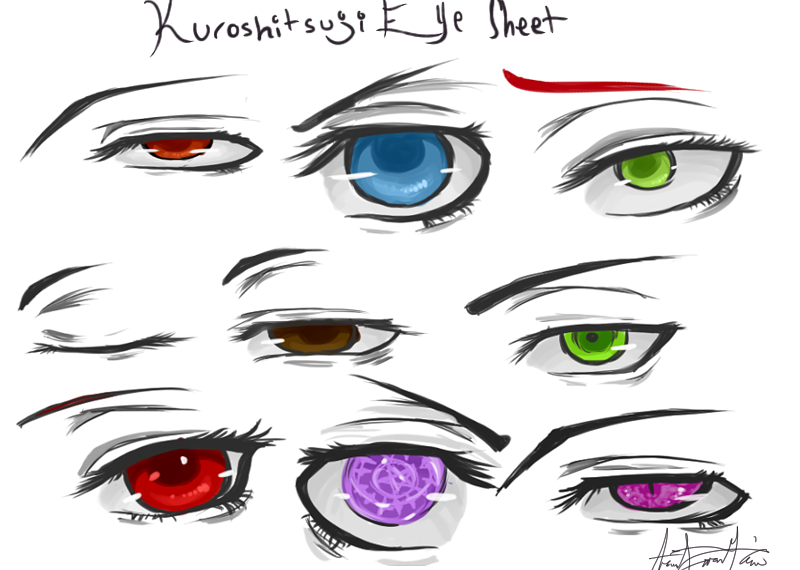 Kuroshitsuji Eye Sheet