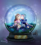 Snowglobe of the lovers by Azurelly