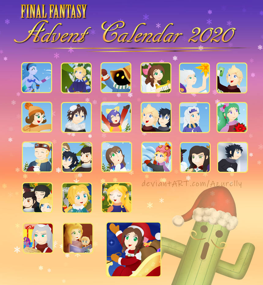 Final Fantasy Advent Calendar 2020 by Azurelly on DeviantArt
