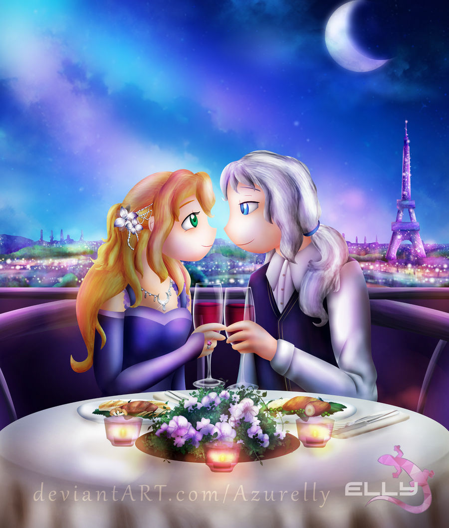 Romantic Deviantart Romantic Dinner by Azurelly on DeviantArt