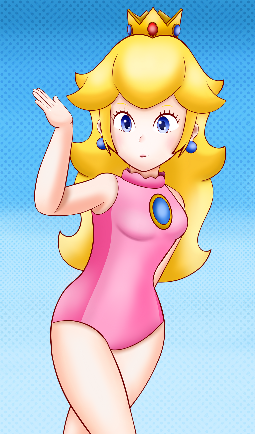 Princess Peach Olympics Outfit By Chino Spike On Deviantart 