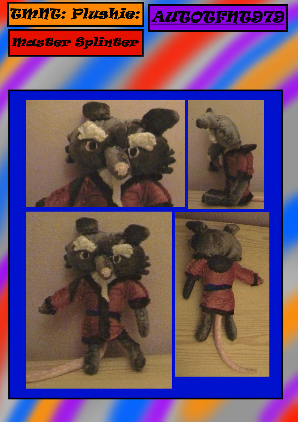 TMNT Plushie: Master Splinter by AutoTFNT979 on DeviantArt