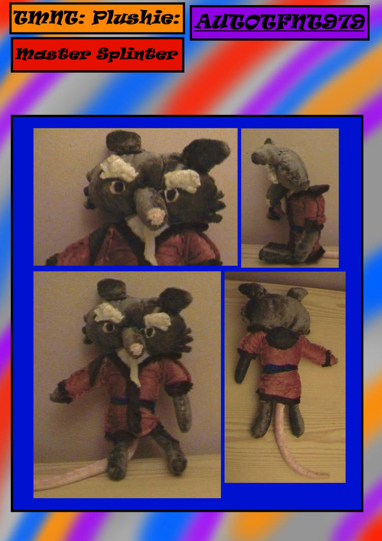 TMNT Plushie: Master Splinter by AutoTFNT979 on DeviantArt