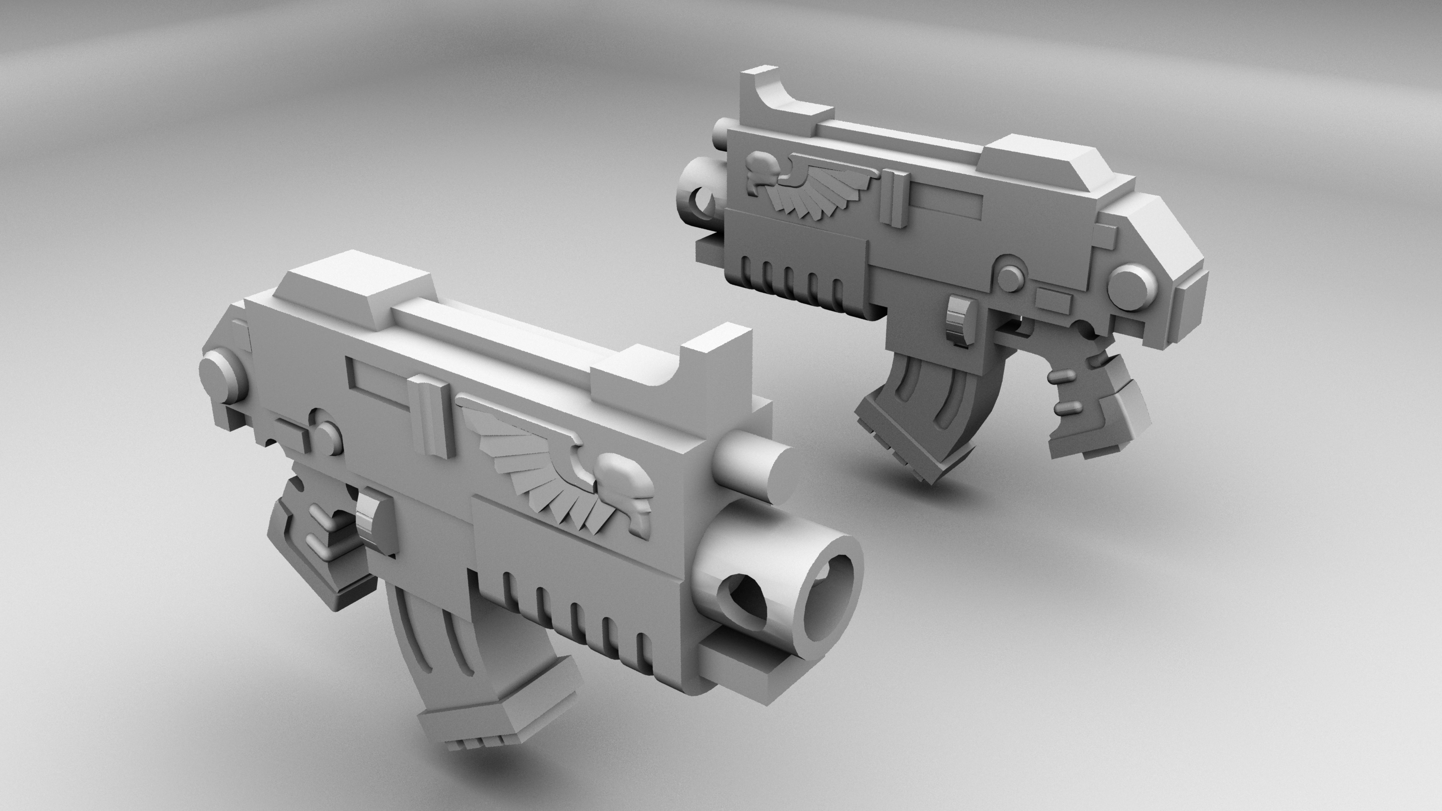 Warhammer 40K Bolter Gun 3D Model