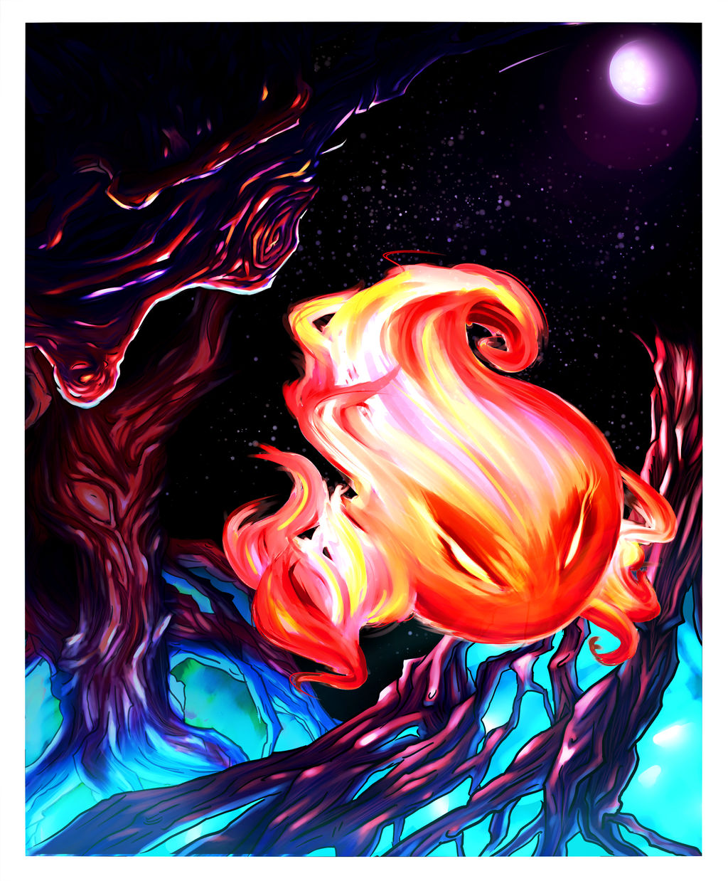 Fire Wisp Creatures Giant Wisp by FlaminBlue on DeviantArt