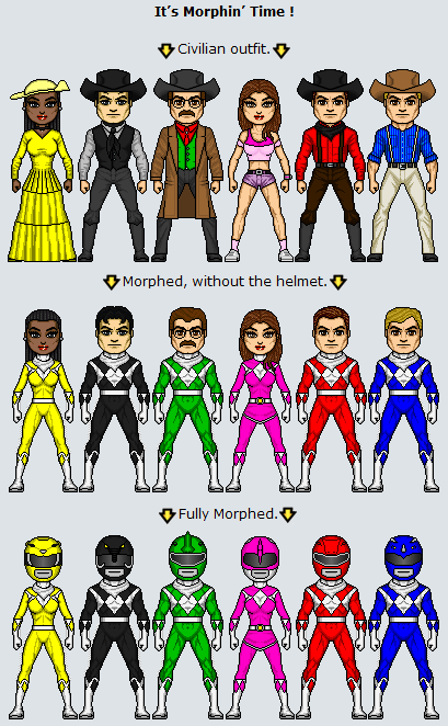Bold New Universe Wild West Rangers by Commadore-Shuey on DeviantArt