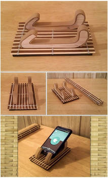 Bamboo Phone Cradle