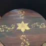 Handmade Table with Gold Painting