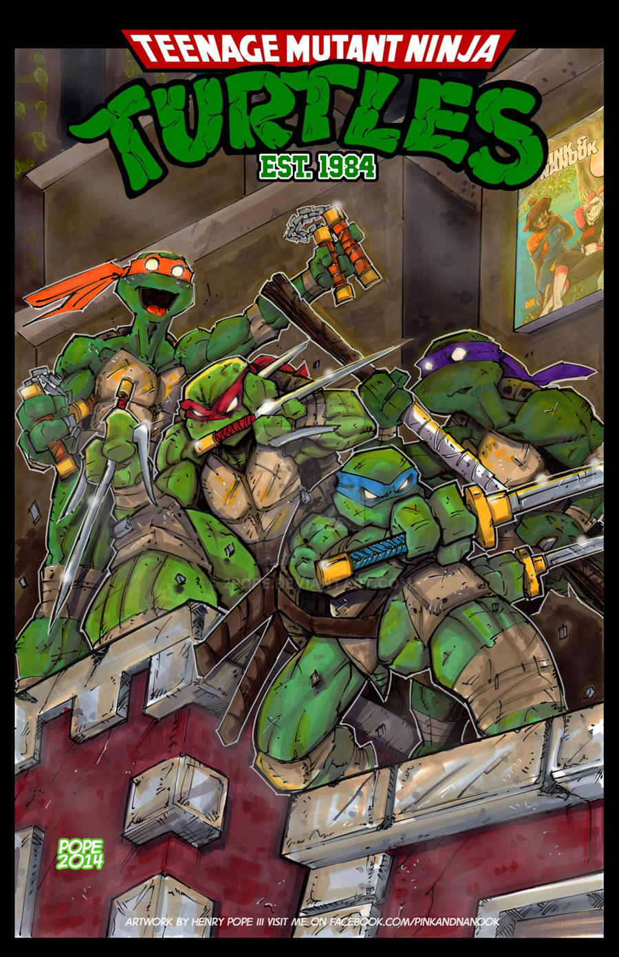 Teenage Mutant Ninja Turtles Est. 1984 by 2POPE on DeviantArt