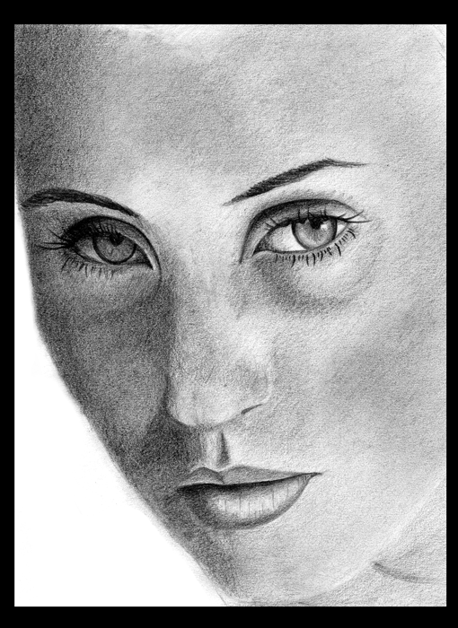 Pencil Drawing Unknown women