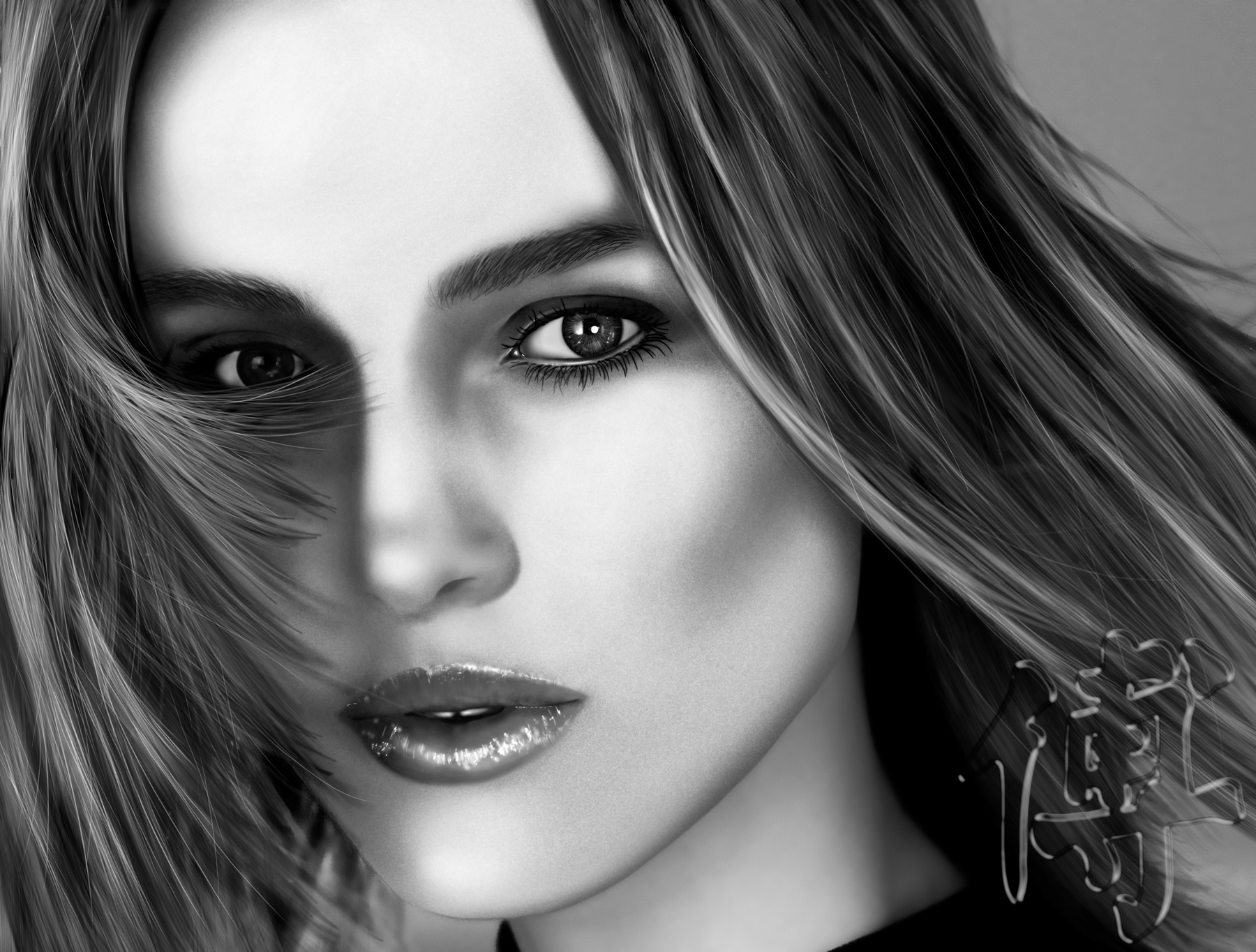 keira knightley digital paint