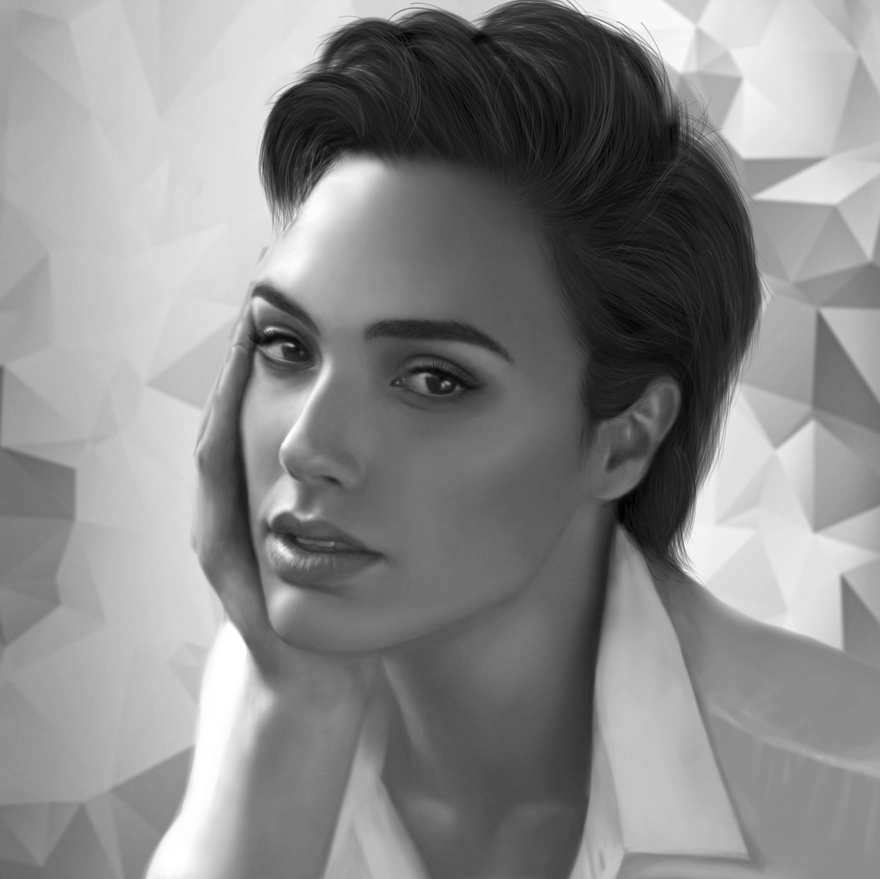 Gal Gadot (Wonder Woman) Digital Drawing