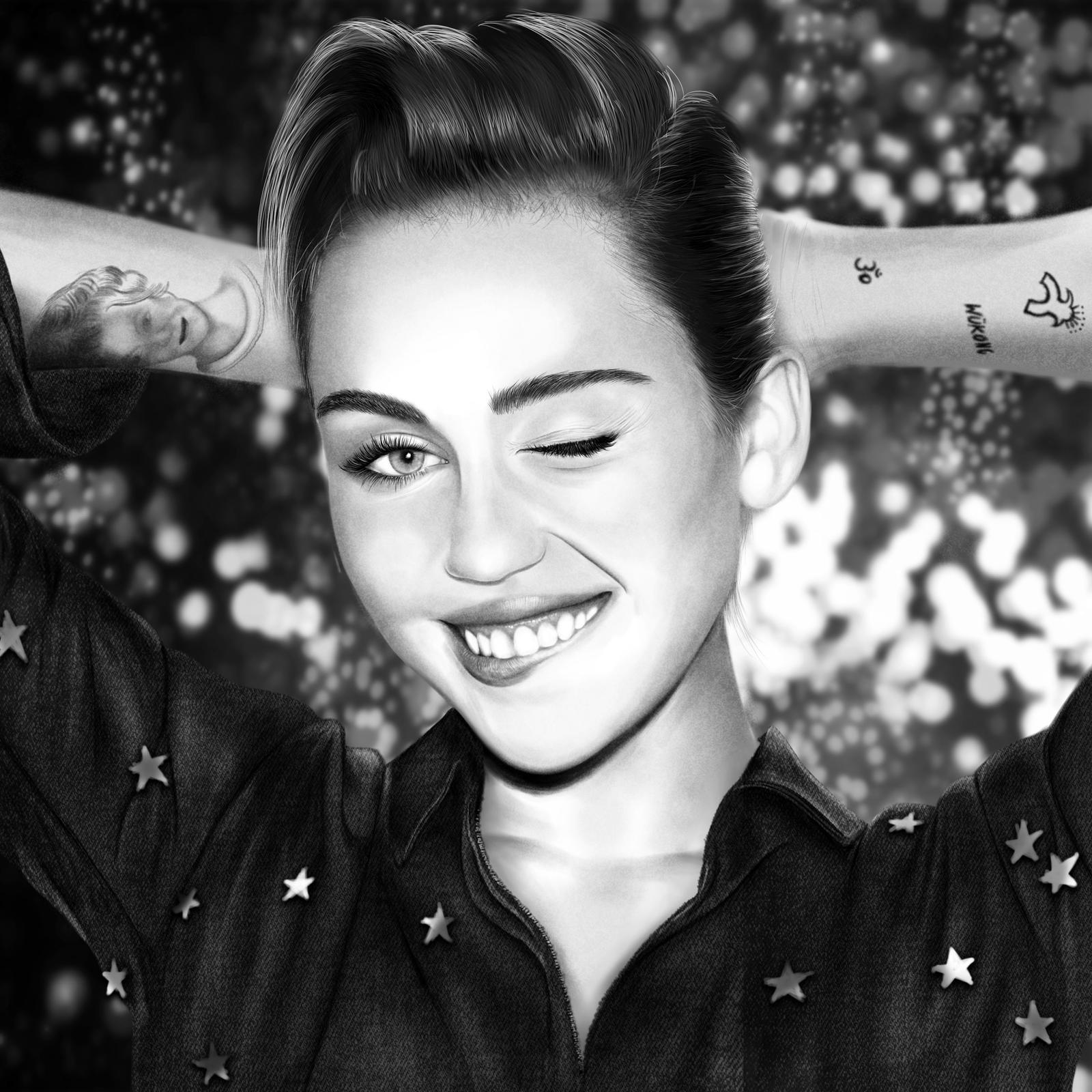 Miley Cyrus Drawing by JoeDieBestie on DeviantArt