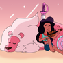 Art trade- Stevonnie And Lion