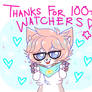 thank you! (for 100+ watchers!)