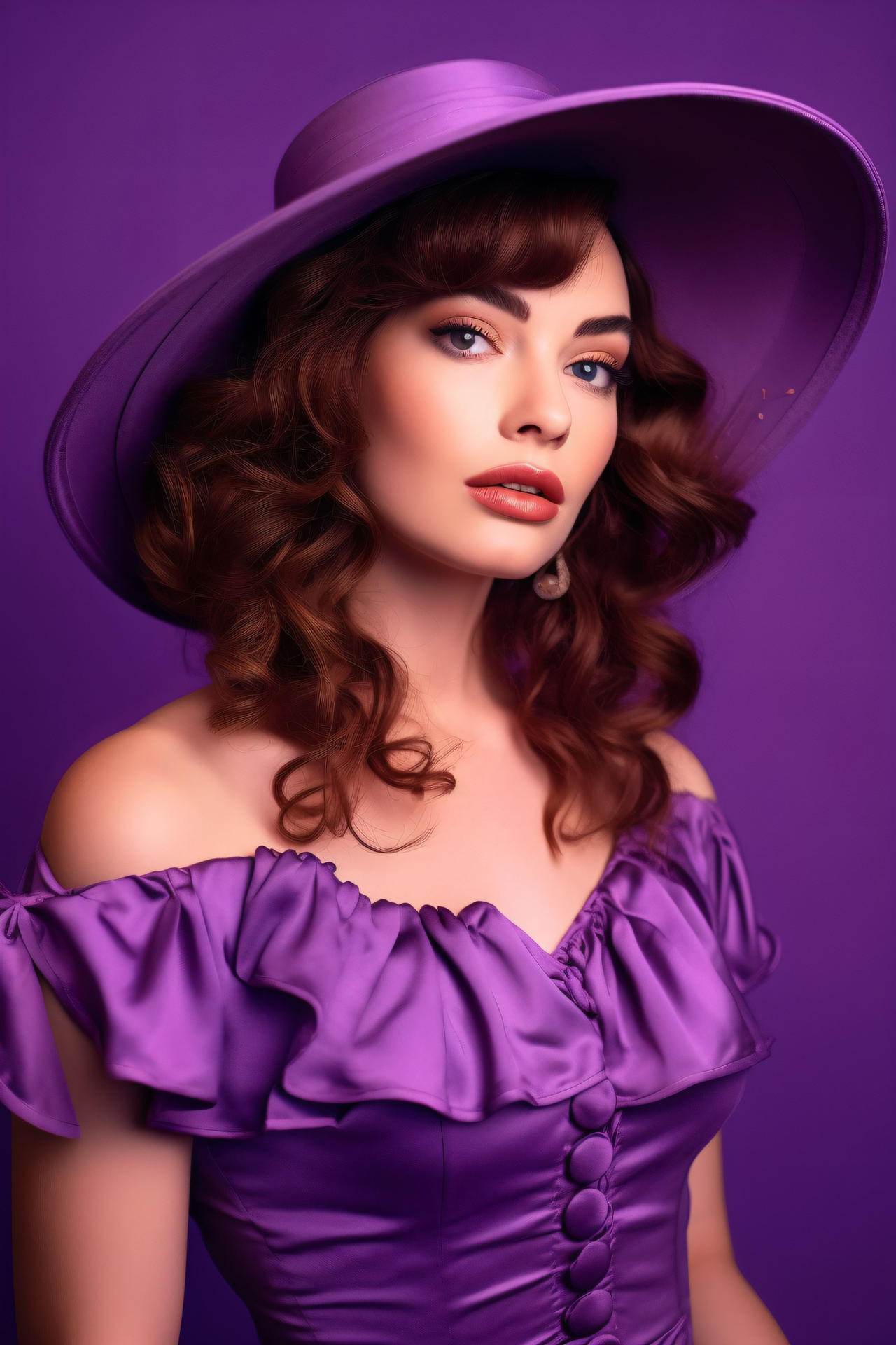 Model Purpel Fashion Model in Purple by Synthartik on DeviantArt