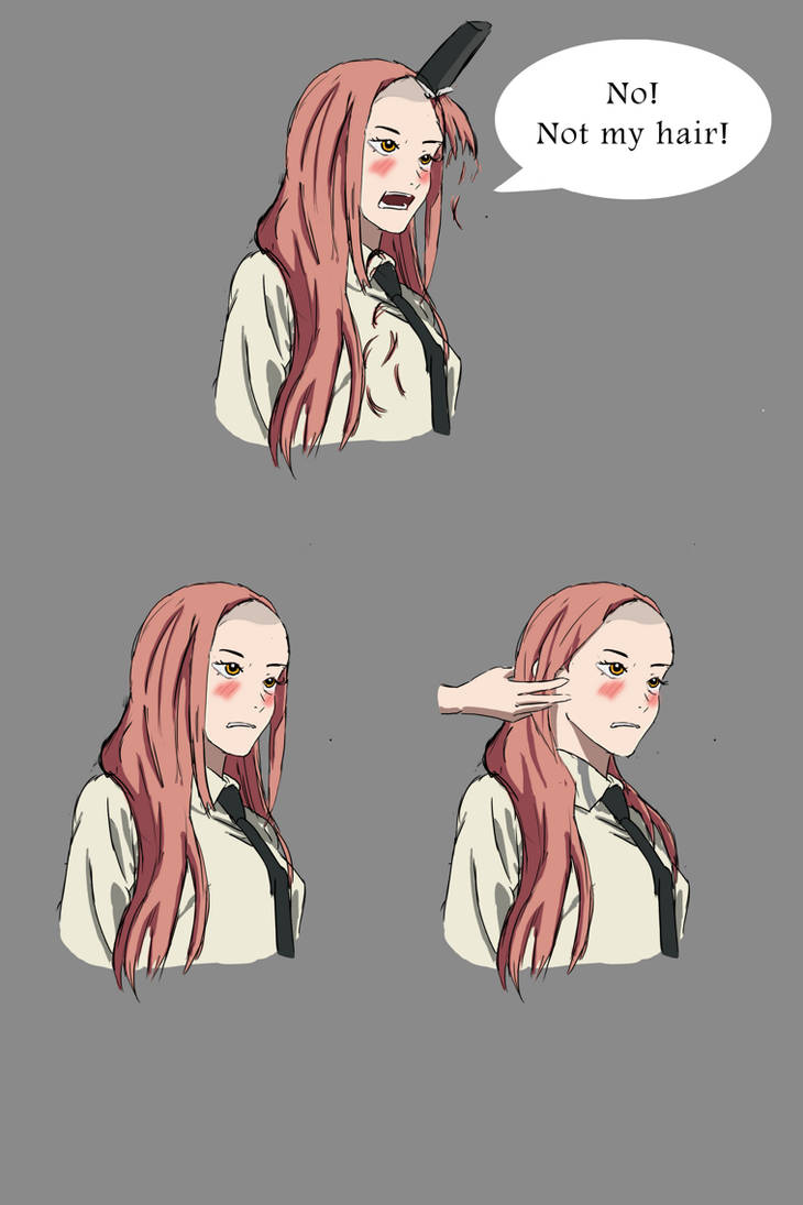 Makima Gets a Haircut Part 3 by OakheartHair on DeviantArt