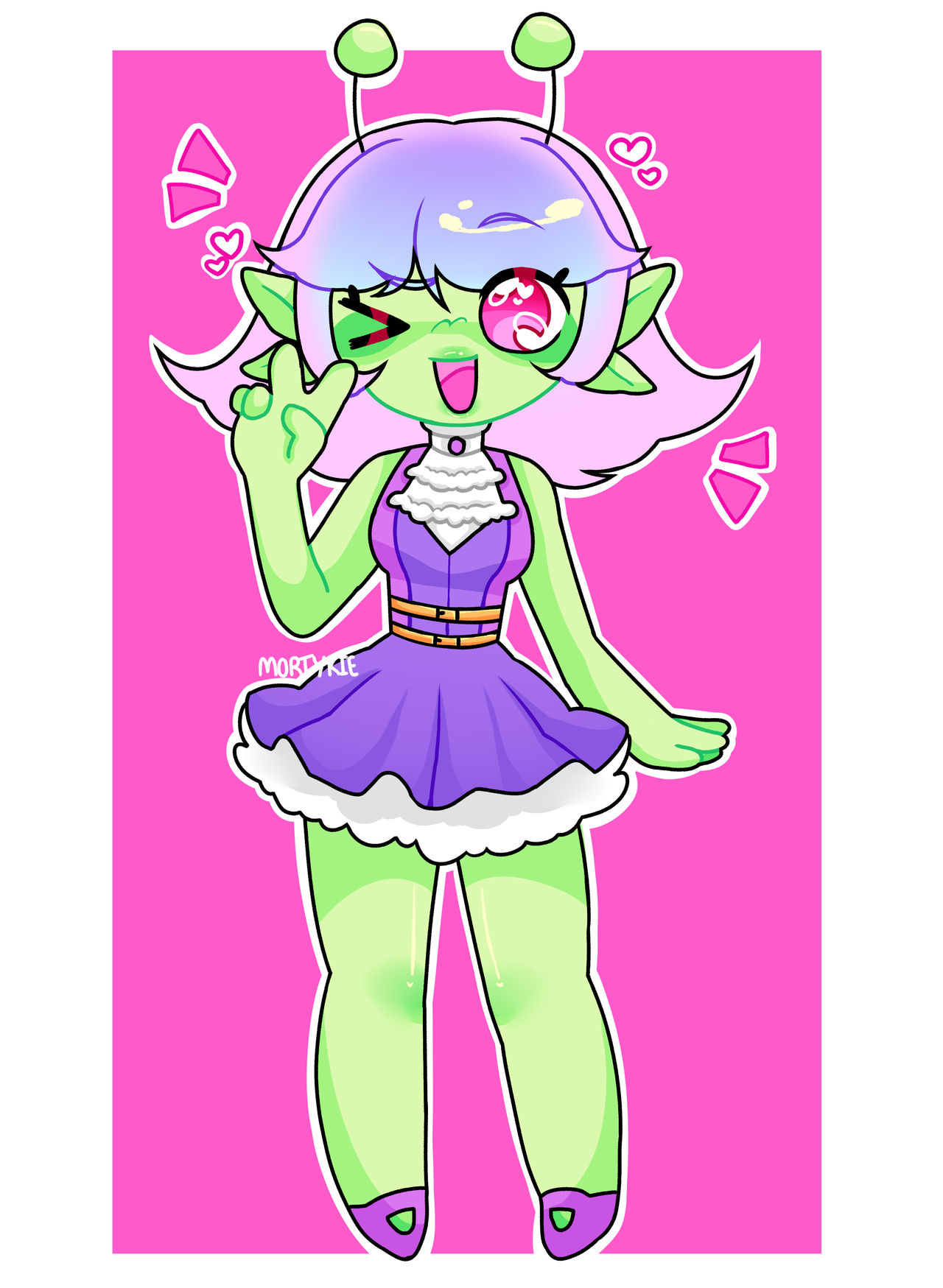 alien girl !!! by UniqueBee on DeviantArt