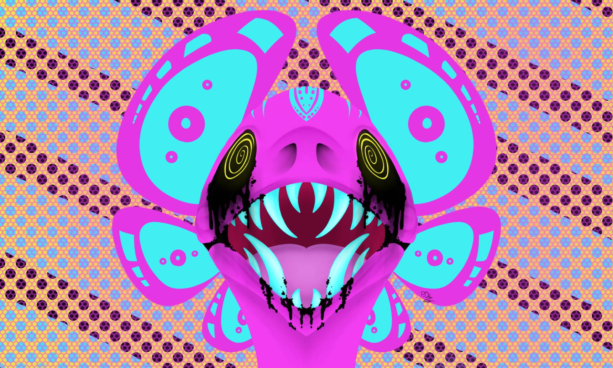 Trippy Lizard by partydragonlover on DeviantArt