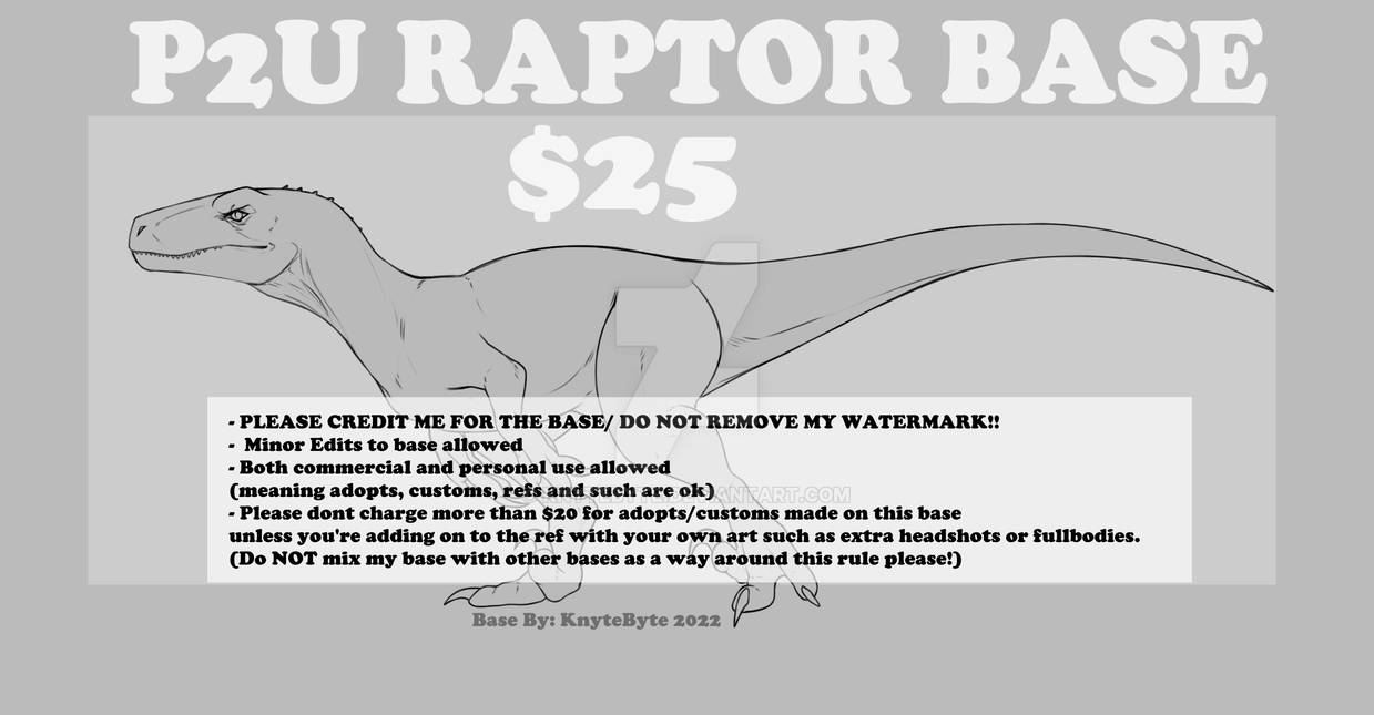 Raptor P2U Base 2022 by KnyteByte on DeviantArt
