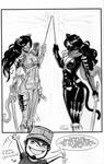 One Sketch 2: Cat Girl Ninjas by Shono