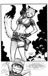 One Sketch 29: Demon Wolf Girl by Shono